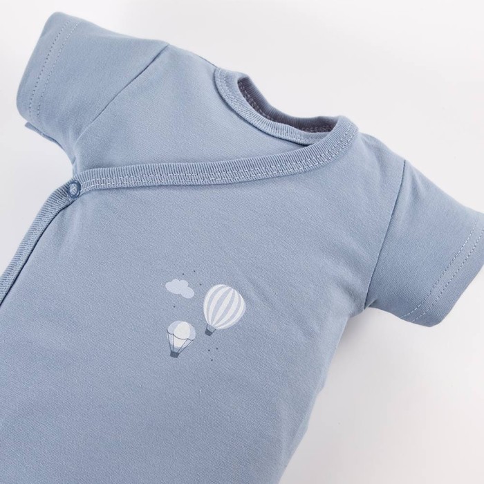 Cardigan bodysuit with balloon pattern