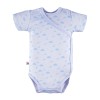 Cardigan bodysuit with cloud pattern