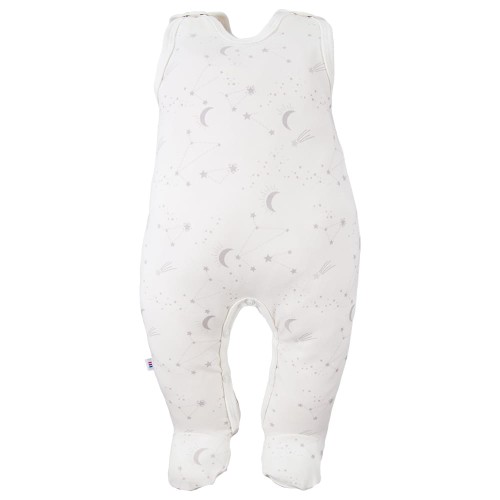 Romper suit ecru with star pattern