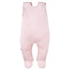 Romper suit pink with flower pattern
