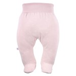 Joggers with feet with a flower pattern pink