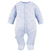Baby sleepsuit with cloud pattern blue