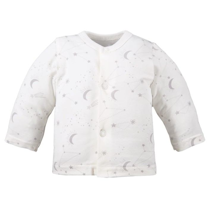 Kimono shirt with star pattern ecru