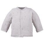 Kimono shirt with star pattern gray