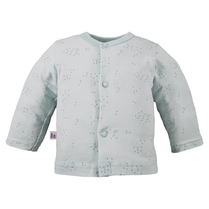 Kimono shirt with delicate print all over green