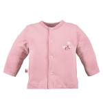 Kimono shirt with flower pattern pink