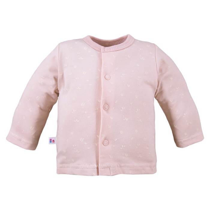 Kimono shirt with flower pattern pink