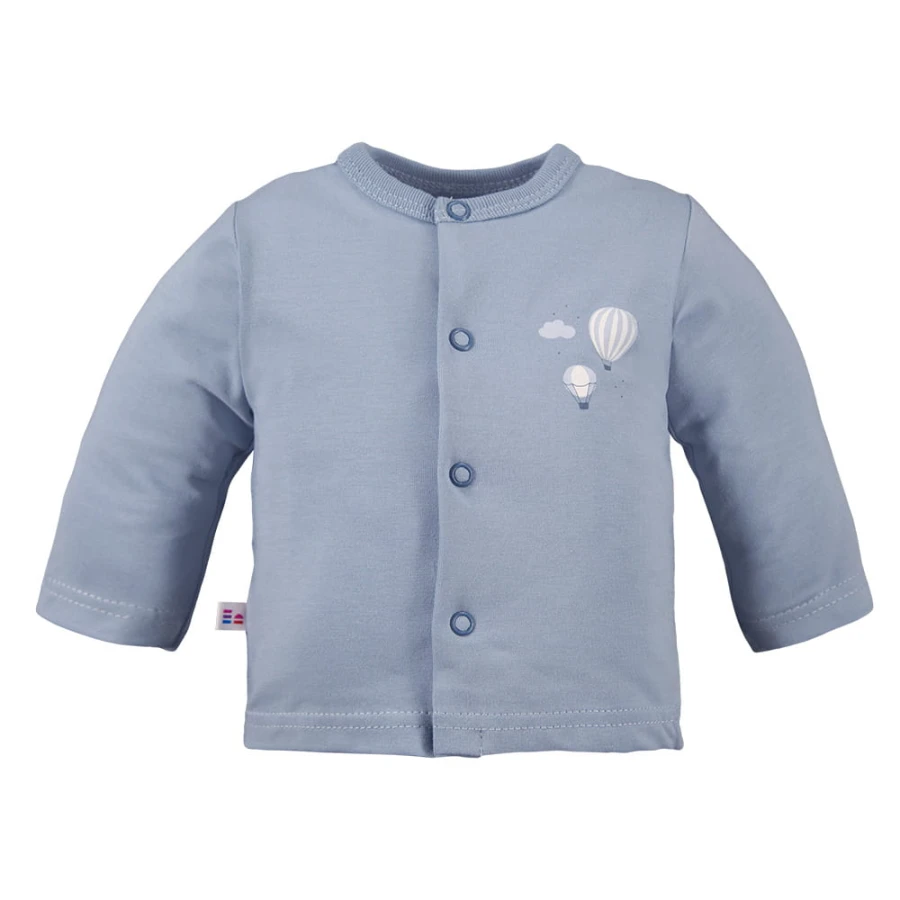 Kimono shirt with balloon pattern blue