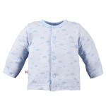 Kimono shirt with cloud pattern blue