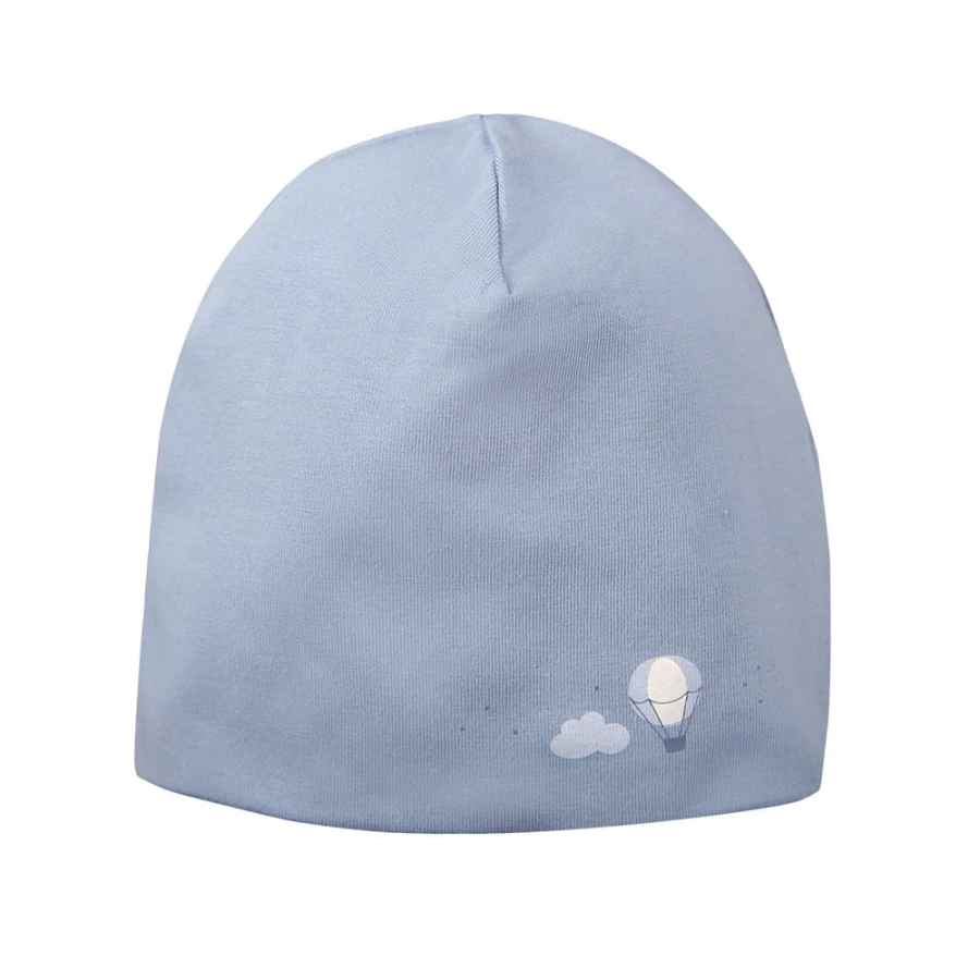 Baby hat blue with ballon pattern