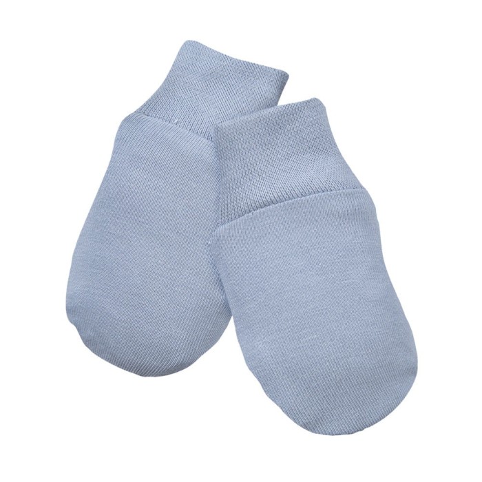 Baby gloves 3-pack blue with balloon pattern