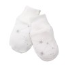 Baby gloves 3-pack gray with star pattern