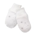 Baby gloves 3-pack gray with star pattern