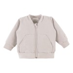 Sweatshirt with zipp beige