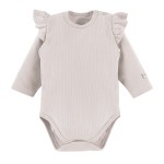 Bodysuits with frills beige
