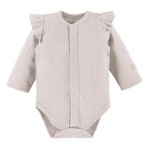 Cardigan bodysuits with frills beige
