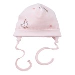 Baby hat with duck pattern pink