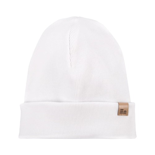 Pinstriped beanie white