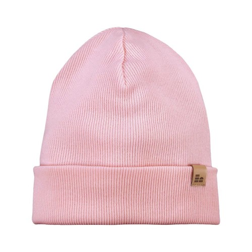 Pinstriped beanie pink
