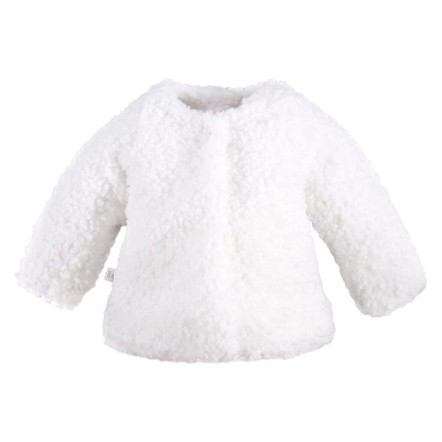 Kabátek z kožešinky CEREMONY krémový