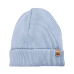 Pinstriped beanie blue