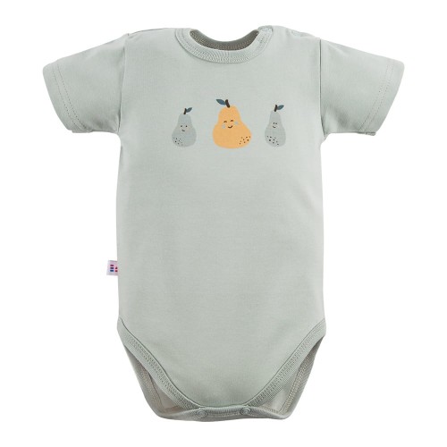 Dětské body zelené s hruškami