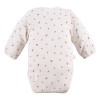 Bodysuit cardigan ecru with strawberry print