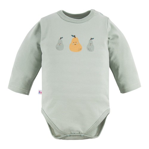 Dětské body zelené s hruškami