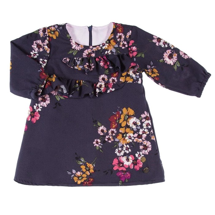 Dress CEREMONY navy flower