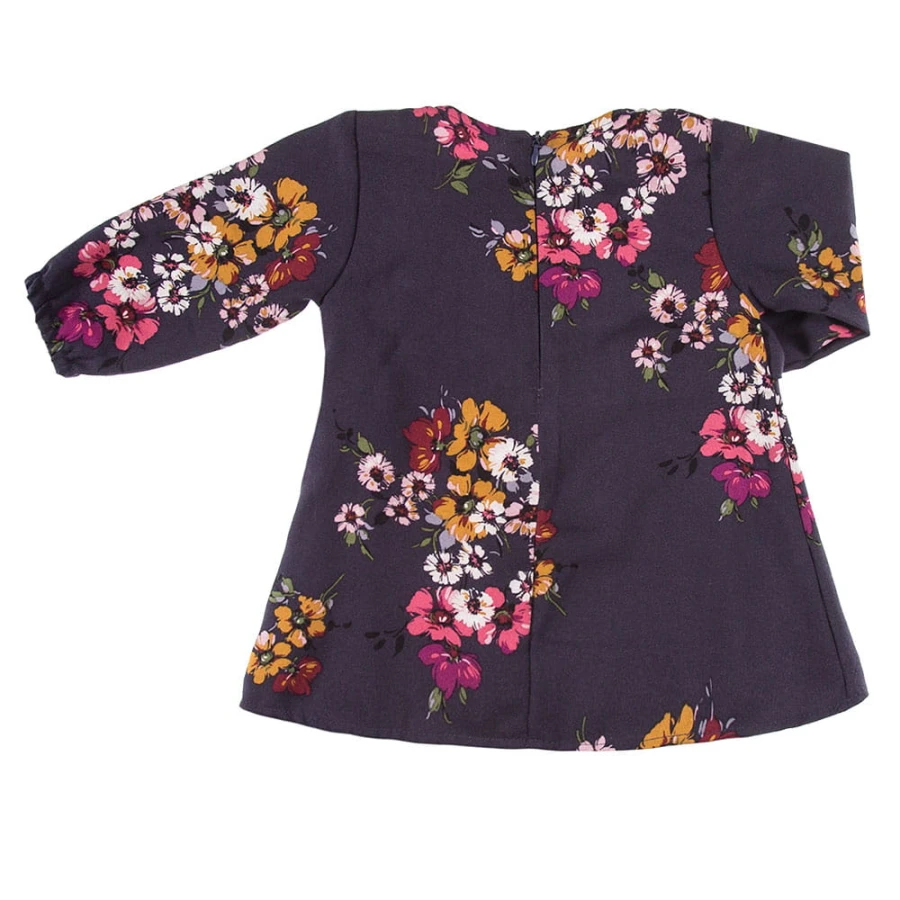 Dress CEREMONY navy flower