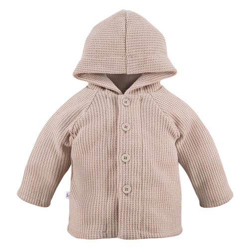 Dětský svetr s kapucí béžový