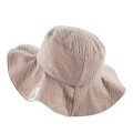 Baby hat muslin beige