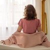 Pregnancy shirt pink with hearts LINDA