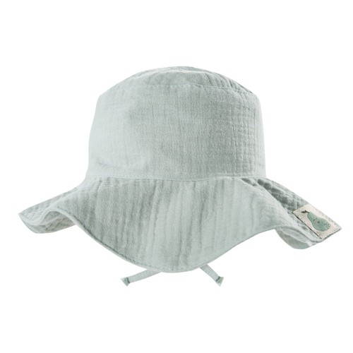 Baby hat muslin light green