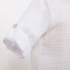White muslin shirt with mandarin collar