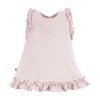 Dress with frills beige