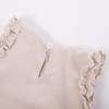 Dress with frills beige