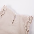 Dress with frills beige