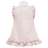 Dress with frills beige
