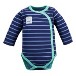 Cardigan bodysuits navy blue with stripes