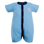 Blue romper with badge