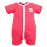 Pink romper with badge