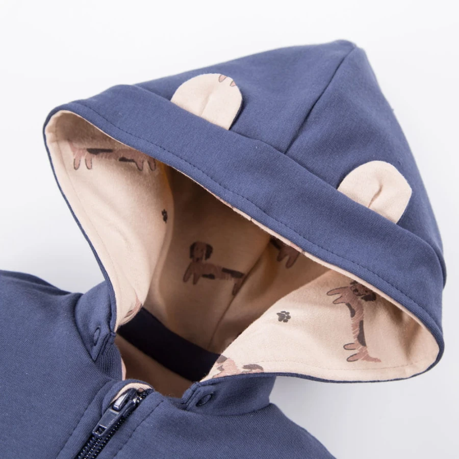 Bluza dziecięca z odpinanym kapturem – komplet dresowy Puppy Playtime