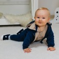 Eevi navy blue kids’ cotton set