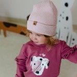 Kinited beanie pink