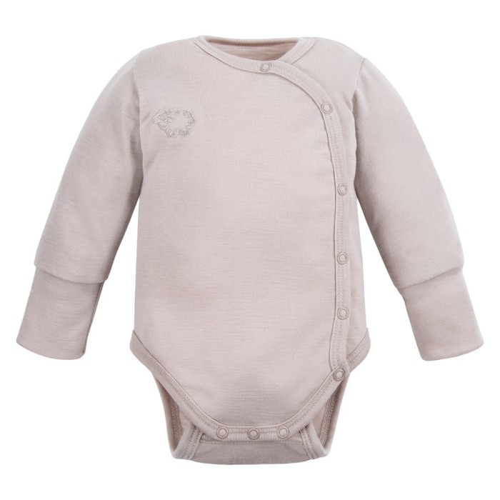 Rozepínací body z merino vlny rostoucí s dětskou béžové
