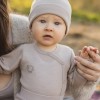 Rozepínací body z merino vlny rostoucí s dětskou béžové
