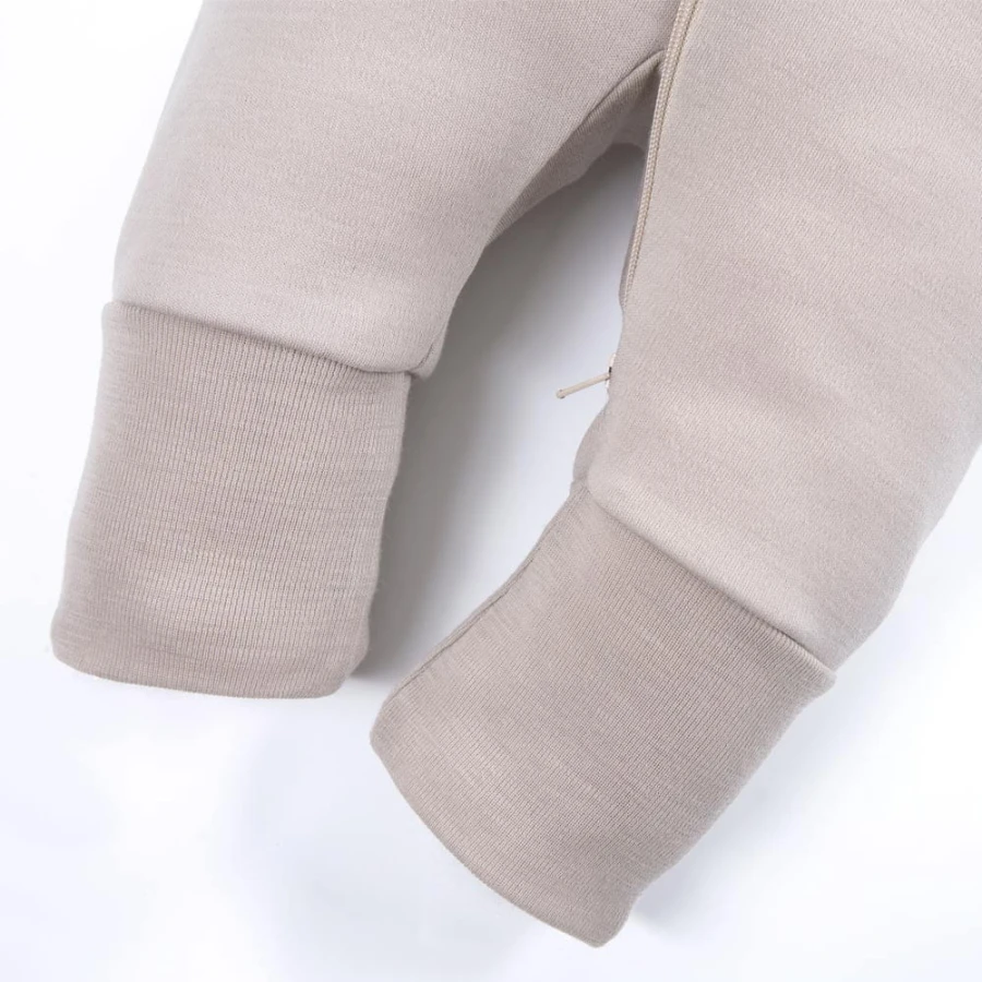 Sleepsuit from merino wool beige