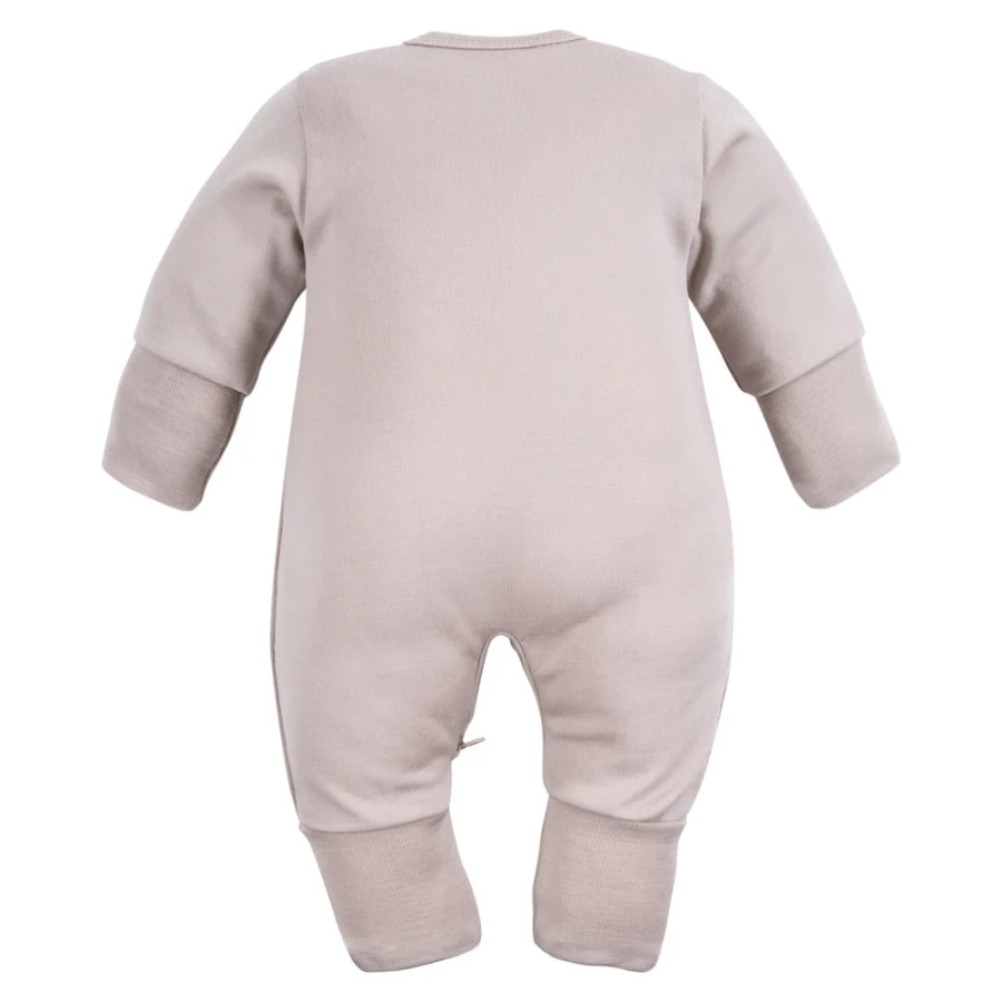 Sleepsuit from merino wool beige