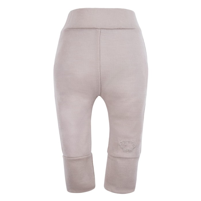 Beige baby leggings from merino wool